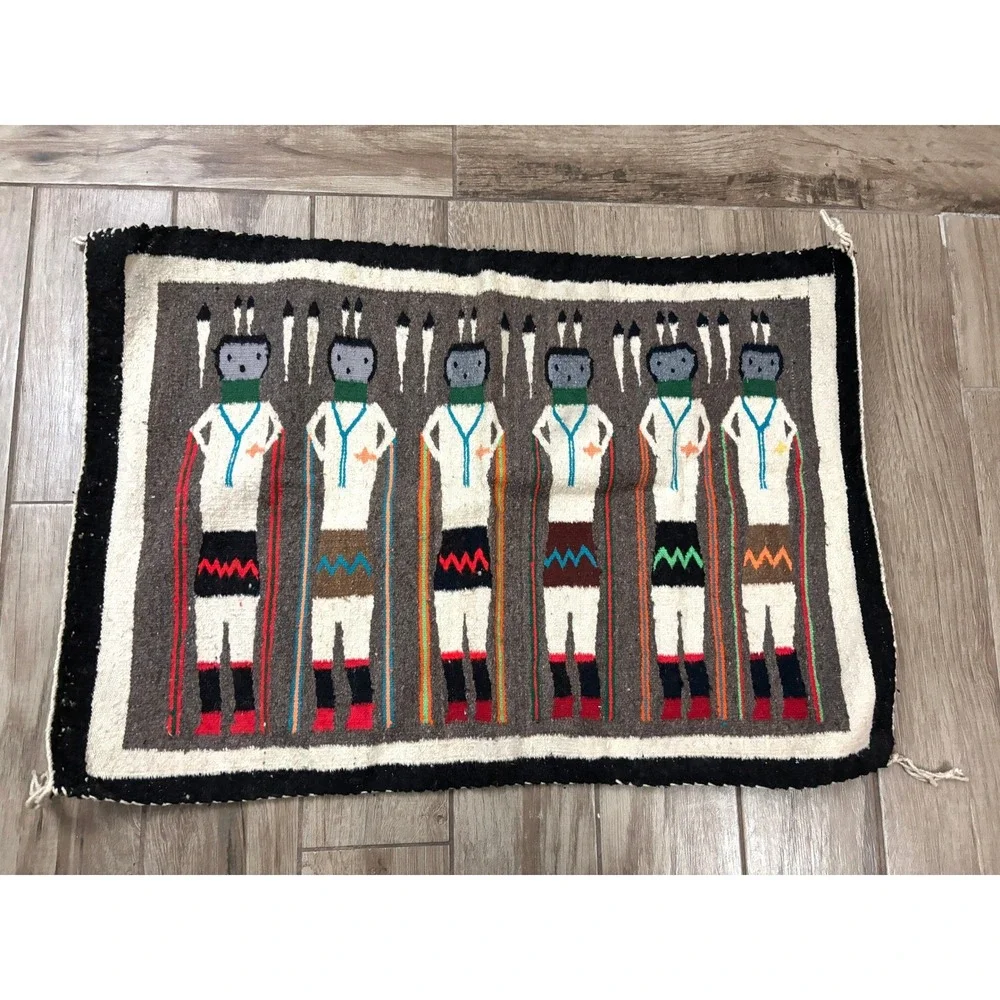 Authentic Navajo Diné‎ Yei Pictorial Weaving - 35
